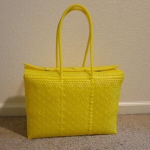 El Cholo's Kid - Large Yellow Woven Tote Bag